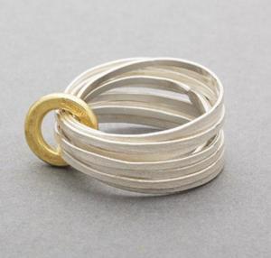 ripple ring gold