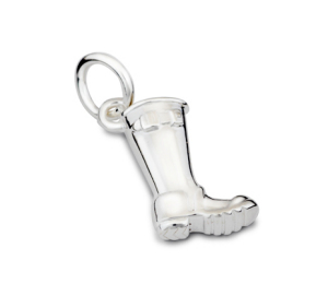 Silver Welly Boot Charm