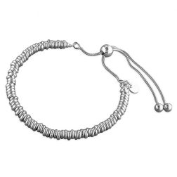 Silver Links Slider Bracelet
