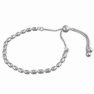 Silver Pebble Slider Bracelet